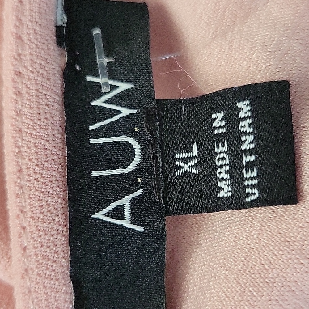 AUW Blush Pink Wrap Blouse - Picture 7 of 8